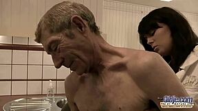 old hairy pussy teen fucks old man rubs dick swallows jizz