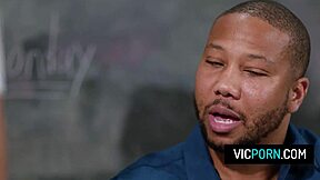 Slutty Emma Hix Deepthroats Black Teacher's Monster Cock Cowgirl Ride