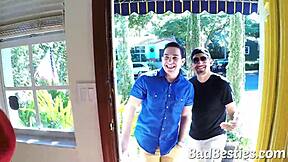 Hot college teens doggystyle group big cock party hump