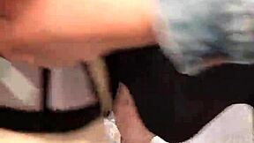 Public cash sex with shaved teen lets me grope tits and fill pussy pov