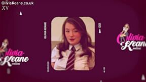 brunette neighbor in nightie gives jerk off instructions for your cock closeup