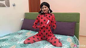 Novella Night Moans Loudly Fingering Shaved Pussy Close-Up