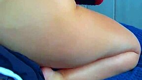 college coed rubs desk to wet orgasm with hot study buddy!