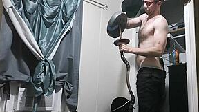 hunghank69 drops update 32 with huge cock jerk off instructions during intense workout game