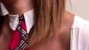 Horny Student Trades Big Tits for Teacher's Sweet Blowjob Roleplay