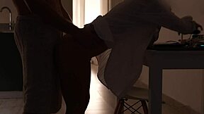 wanna see cute brunette gf swallow huge load after rough kitchen blowjob art?? 😜💦