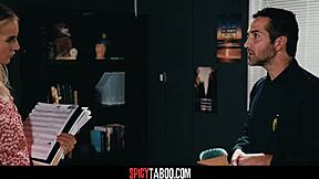 Blonde college teen student sneaks bent over sex with professor hardcore deepthroat reality