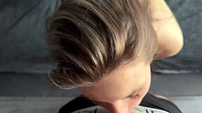 Blonde big tits babe wakes to morning doggystyle pounding! 💦