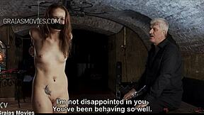 Tiny Russian Redhead Weeps Under Brutal Whipping