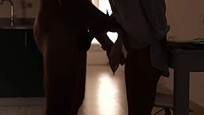 wanna see cute brunette gf swallow huge load after rough kitchen blowjob art?? 😜💦