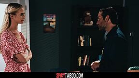 Blonde college teen student sneaks bent over sex with professor hardcore deepthroat reality