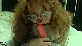 blonde stuffs three toys inside and squirts screaming wildly