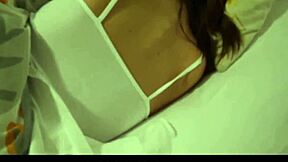 Hey cece capella, fat dick bangs your teen pussy on bed!