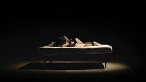 Ball-Gagged Big Tits Blonde Bound and Dildo-Fucked Mercilessly in Garage