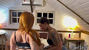 amante e atual dividem pika com redhead safada