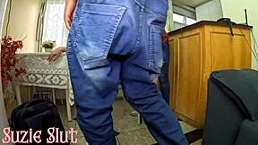 Milf begs technicians for double penetration total?