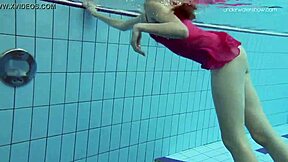 Petite Russian Teen Anna Netrebko Teases Wet in Bikini Pool