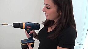 i came on this brunette cutie's hard cock pov