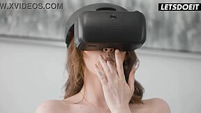 squirting vr tempts hot lesbian couple into wet pussy licking frenzy