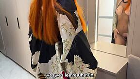 Cuckold Hubby Watches Petite Russian Wife Ride Lover's Monster Cock First Time Doggystyle Moans