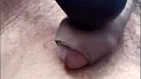 desi footjob queen vibes pussy with toy on bed