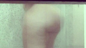 Perverted brother hides camera to film sexy sister showering real video