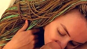 cute blonde wakes early for homemade pov deepthroat blowjob and cum gulp