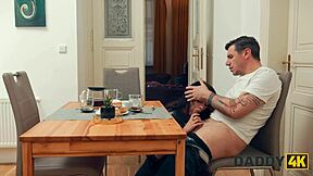 Daddy4K: Is My Hot GF Quietly Cheating While I Watch TV?!