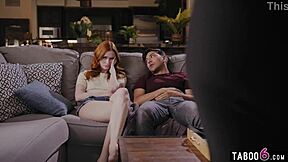 Stepmom stops stepsis bro fight but ends up fucking them both taboo