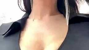 Stepmother's Massive Boobs Bounce On Outdoor Walk!