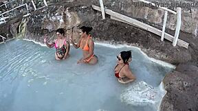 Latina Licks Big Ass in Car After Mountain Bath Hike