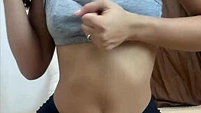 wanna see this horny petite teen's pussy up close?