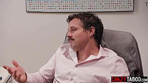 WOW! PETITE BLONDE HALEY SPADES Takes CLASSROOM Gangbang From MONSTER COCKS!