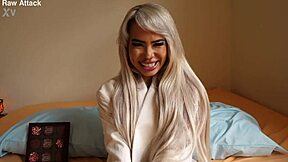 petite luna luxe gives valentines deepthroat and fuck