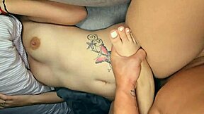 Stepsister Naked Rub Pussy Then Deep Fuck Creampie Inside