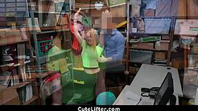 shoplifting teen stripped and pounded by mall cop creep