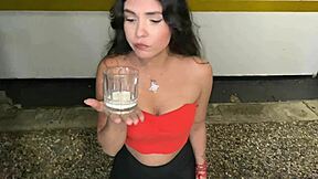 Vecina latina curves over begging for my thick leche creampie riding my cock homemade next door