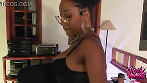 sexy skinny brazilian ebony teases ass in see-through lingerie outdoors, wanna worship?