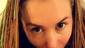 cute blonde wakes early for homemade pov deepthroat blowjob and cum gulp