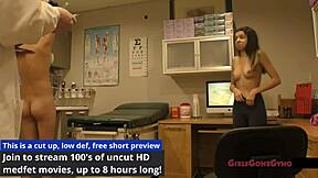 Sisters Endure First Gyno Exam Spreading Shaved Pussies