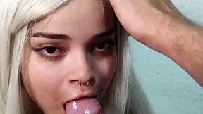 wellington loses control during halloween witch's deepthroat blowjob and explodes in her mouth