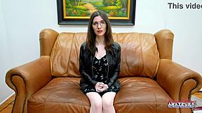 Nerdy Brunette Hazel O'Connor Fingers Herself Deeply While Moaning In Ecstasy