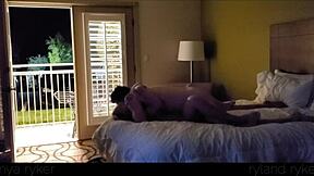 Young Slut's Hotel Fuck Leaves Door Open For Voyeur Orgasms