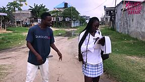 Ghana Street Boy Hooks Schoolgirl Black Cock