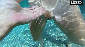 redhead slut's wet cunt sprays cum like sprinkler outdoors