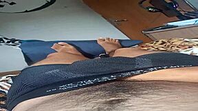 Novinho Explodes Masturbating Huge Cock On Bed Day 8!!