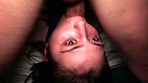 russian funky town screams riding boyfriend's monster cock doggystyle in juicy bedroom quickie