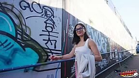 Heart-Pounding German Scout Pickup: Petite Latina Lucy Mendez's Small Tits Bounce in Casting Fuck