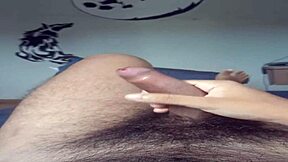 Novinho Explodes Masturbating Huge Cock On Bed Day 8!!