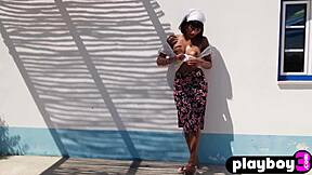 hey, check out angel constance stripping to flaunt her perfect petite asian ass and tits 😍